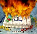 Fire BDay Cake